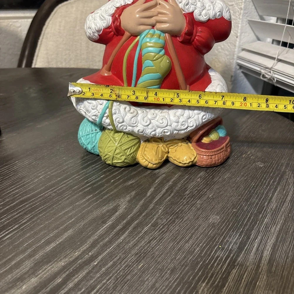 Vintage Santa Mrs. Claus Knitting 13